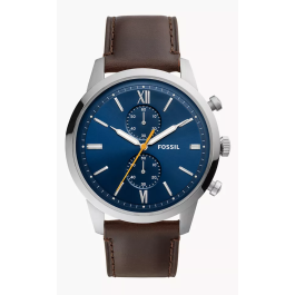 Uhrenarmband Fossil FS5549 Leder Braun 24mm